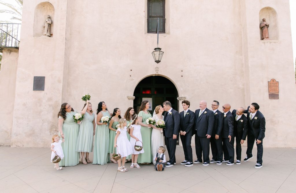 bridal party mission photos