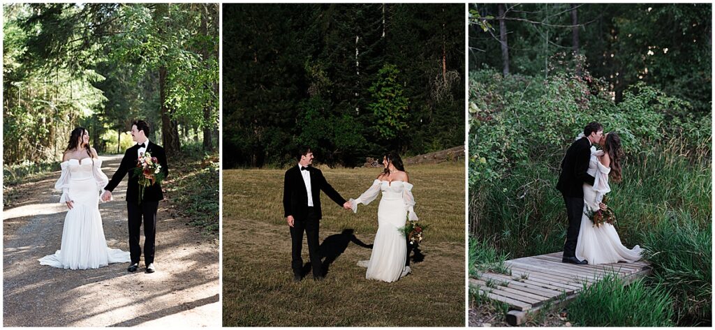 wedding portraits at Coeur D'Alene lakeside wedding