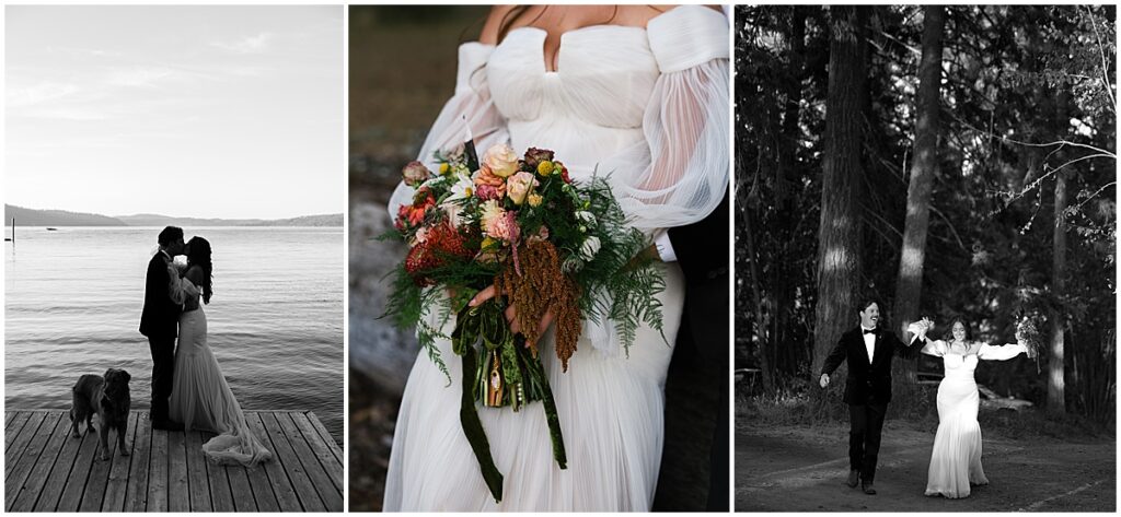 couple portraits at Coeur D'Alene wedding