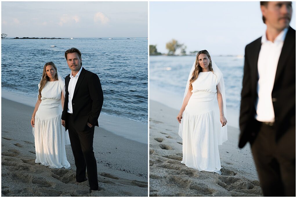 Couple portraits on the beach at Kona, on the Big Island, Hawaii