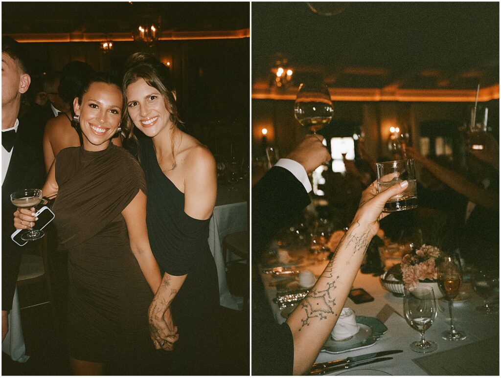 Guests at a wedding reception at Magistracy in Hong Kong