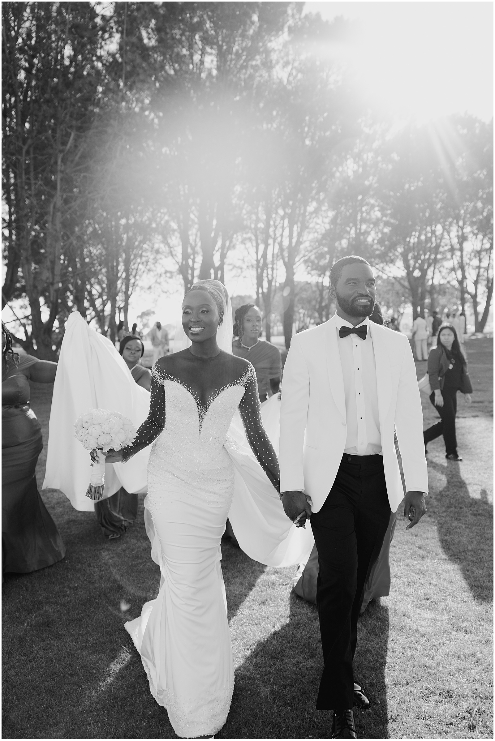 Bride and groom at their Laguna Beach wedding at the Laguna Cliffs Marriott