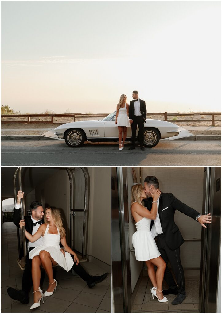 Couple at their Laguna Beach engagement picture session