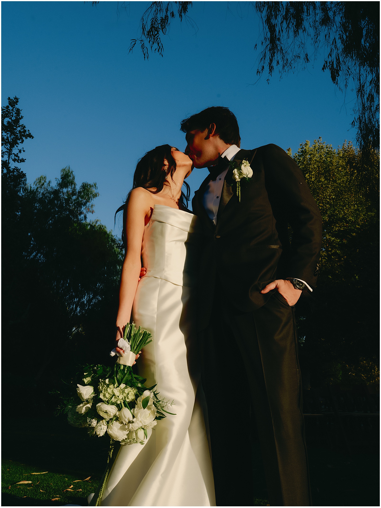 Bride and groom at their Galway Downs wedding