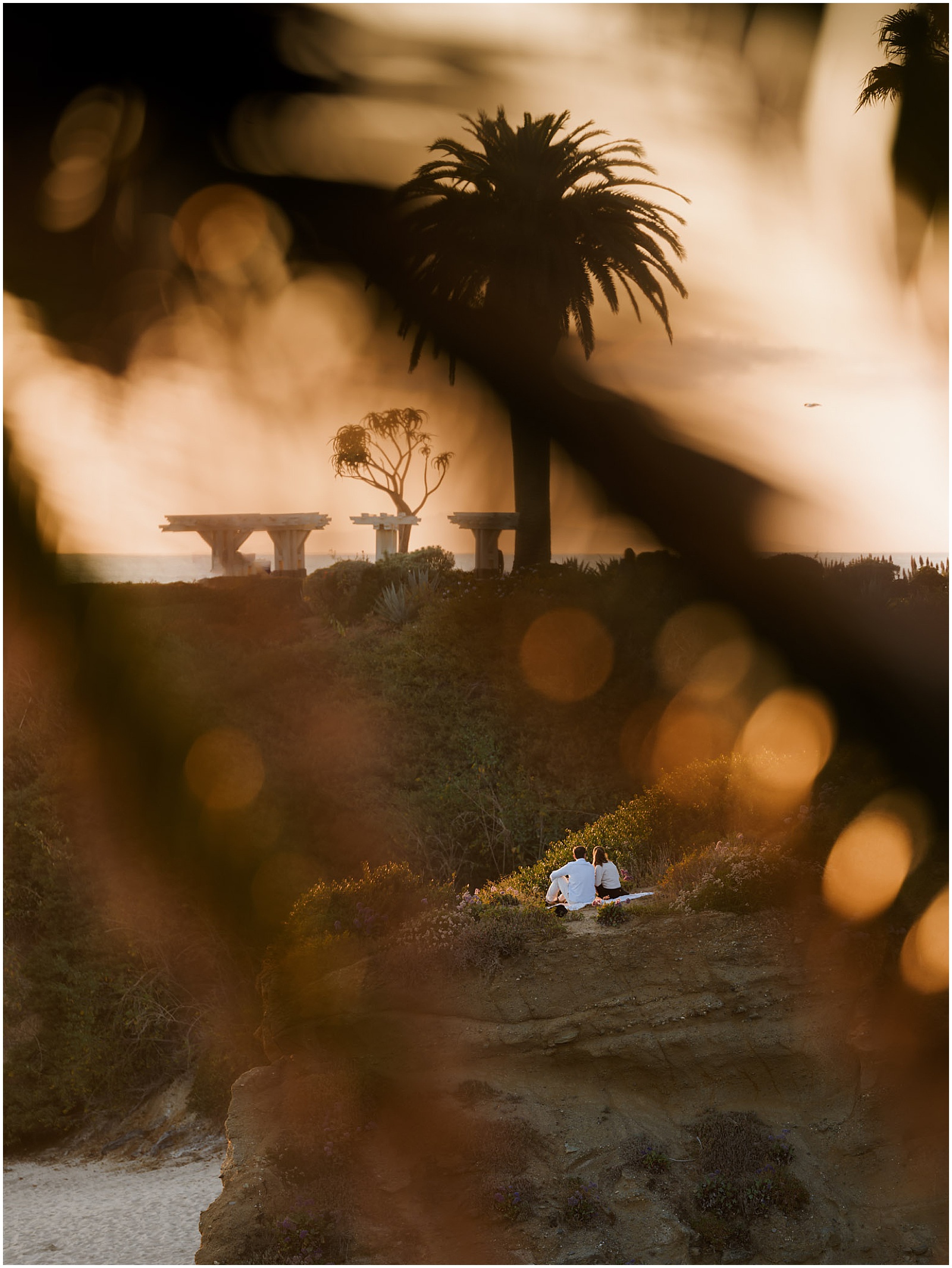 Secluded beach proposal in laguna beach CA by Christopher Brown Weddings