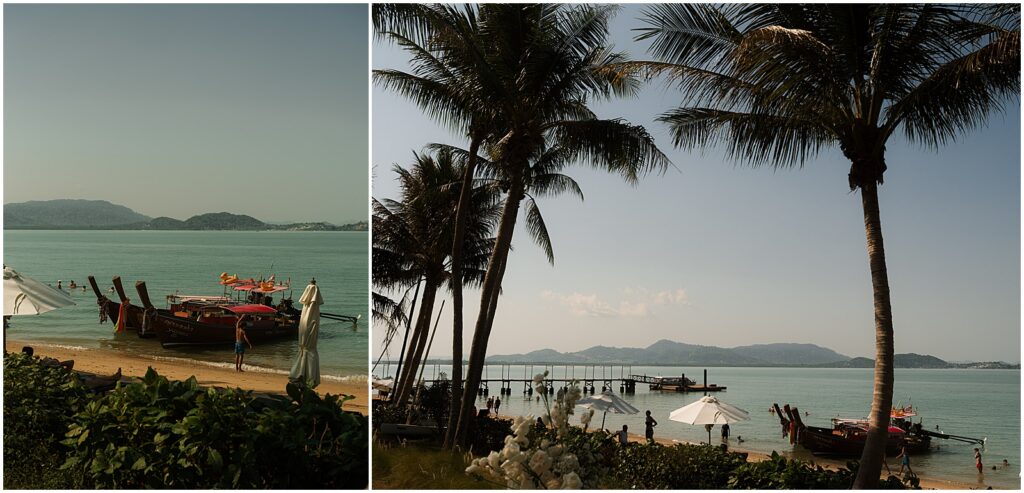 The backdrop of a Phuket wedding at the Barcelo Coconut Island