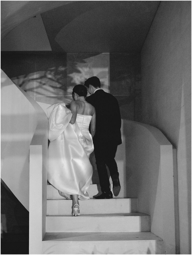 Bride and groom at their Bali wedding