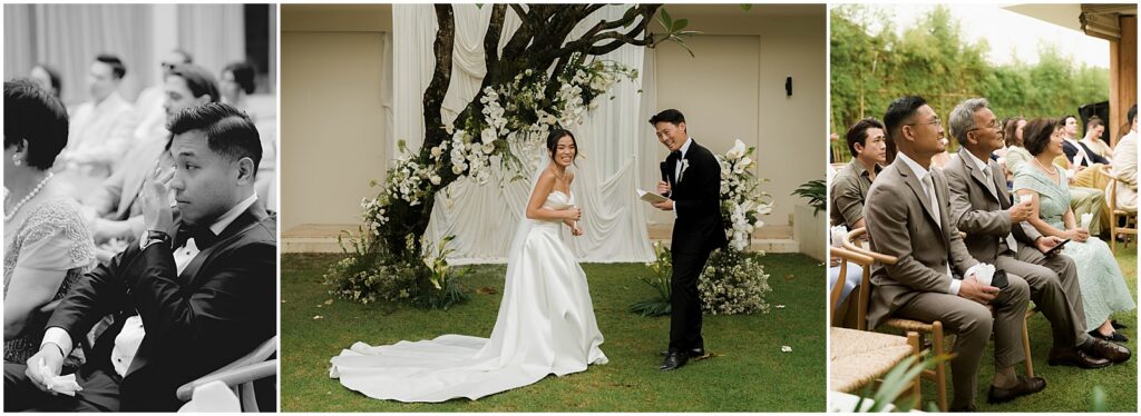 An emotional Bali wedding ceremony